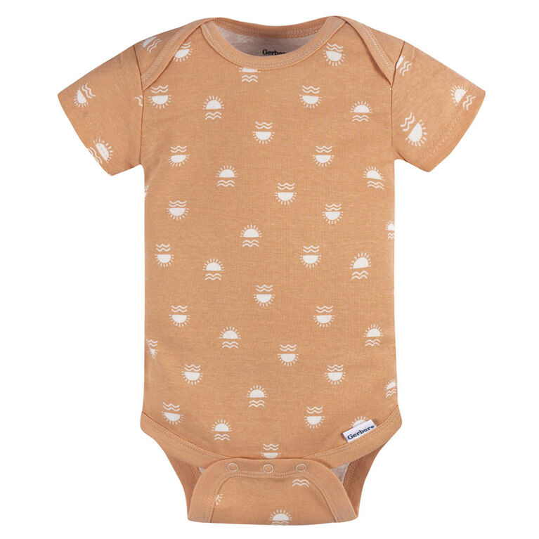 Gerber Childrenswear - 3-Pack Baby Neutral Short Sleeve Onesies Bodysuit - 12M