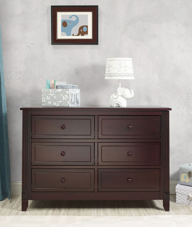 Sorelle Berkley 6 Drawer Dresser Espresso Babies R Us Canada