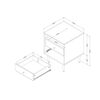 Dylane 2-Drawer Nightstand Pure White