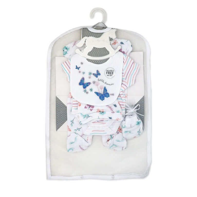 Rock a Bye Baby Butterflies Layette Gift Bag Set Newborn