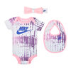 Nike 3Pc Bodysuit Box Set - White - Size 6m-12m