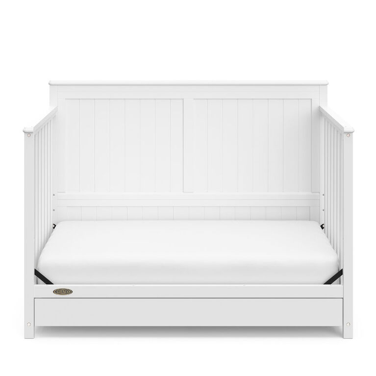 Graco Hadley 4 In 1 Convertible Crib With Drawer White Babies