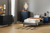 Dylane 2-Drawer Nightstand Navy Blue