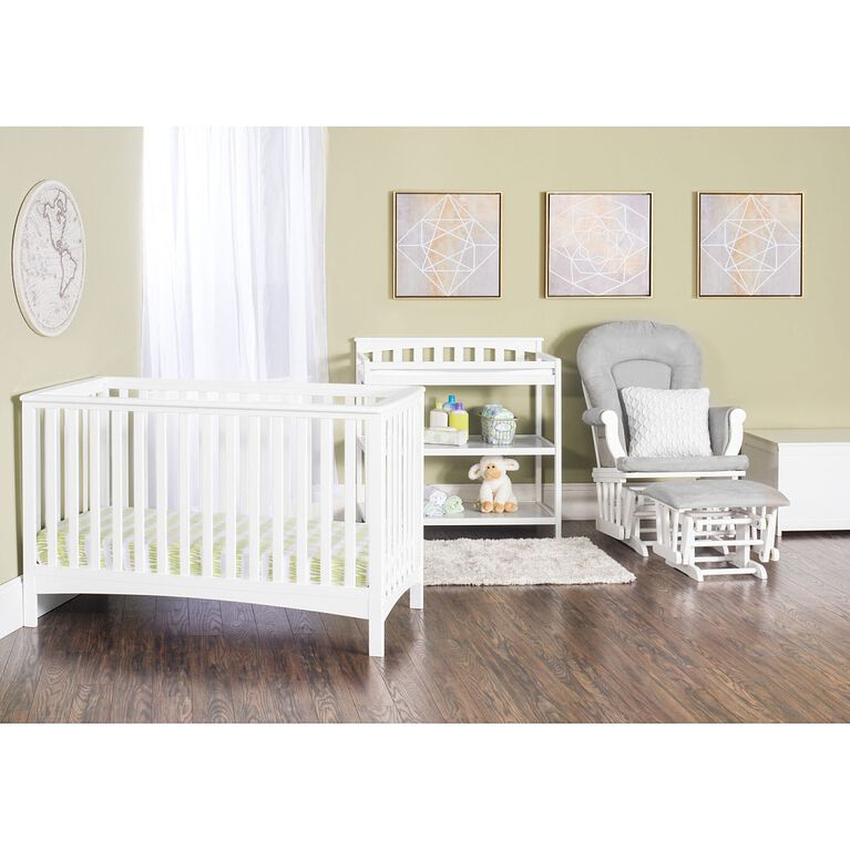 Forever Eclectic by Child Craft London 4-in-1 Convertible Crib, Matte White