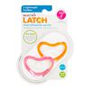 Munchkin - LATCH Lightweight, 3+ Months Pacifier, 2-Pack - Pink/Orange.