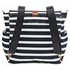 JJ Cole Backpack Black and White Stripe Baby Diaper Bag