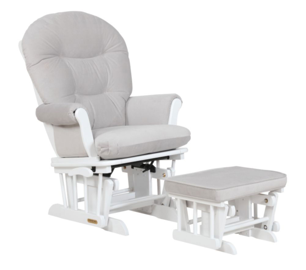 white nursery rocker