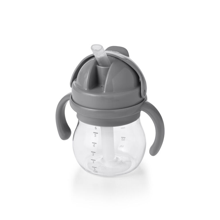 Straw Cup With Handles (6 Oz.) - Gray