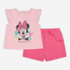 Disney Minnie Mouse 2 Piece Top Short Set Pink 0-3 Months