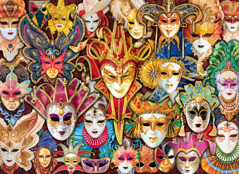Eurographics Puzzle de 1000 pièces Masques du carnaval de Venise
