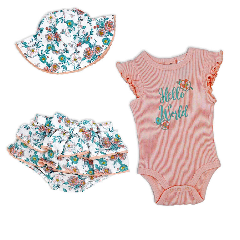 Baby Mode Pink 3 Piece Tutu Set 