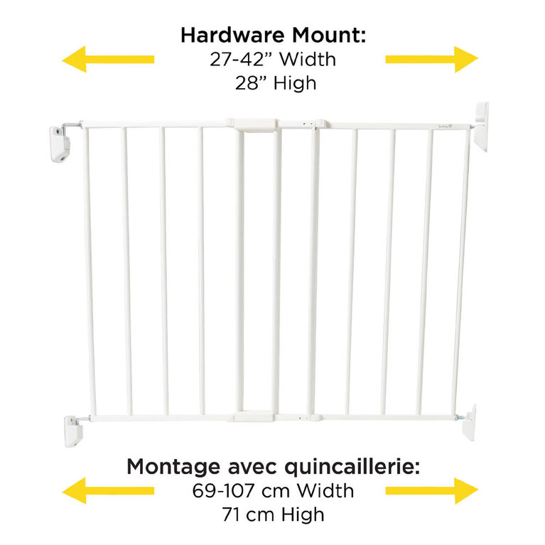 Safety 1st - Barrière de sécurité pour bébé en métal pour haut d'escalier