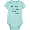 Carter's My Best Friend Has Paws Collectible Bodysuit - Turquoise, 12 Months