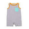 Snugabye Sleeveless Romper - Solid - Grey, Newborn