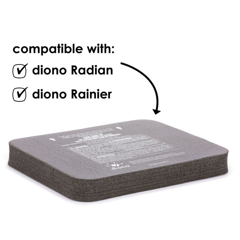 Diono Angle Adjuster Car Seat Leveler, Car Seat Wedge Cushion, Provides More Legroom For Rear-Facing Car Seats