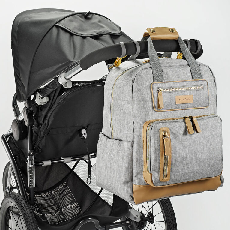 Jj Cole Papago Pack Backpack Diaper Bag Light Heather Grey Babies R Us Canada