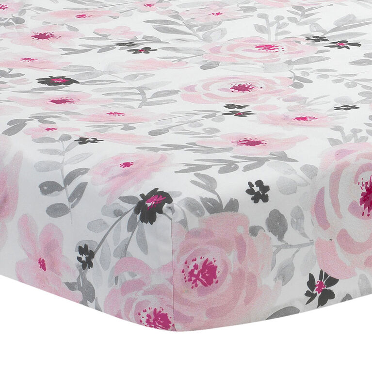 Bedtime Originals Blossom Baby Fitted Crib Sheet Multicolor