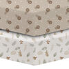 Koala Baby 2 Pack Flannel Sheet Lions/Leaves