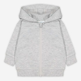 Rococo Kids Zip Hoody Grey