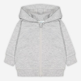 Rococo Kids Zip Hoody Grey