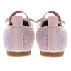Ballerines plates à paillettes roses pour petites filles, taille
