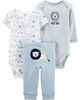 Carter's 3-Piece Lion Little Character Set - Blue, Newborn