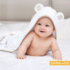 Simmons 3 Pièces Ensemble De Bain En Bambou Blanc/Taupe