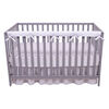Sammy and Lou 1 Narrow Long Reversible White and Gray Velour Rail Cover