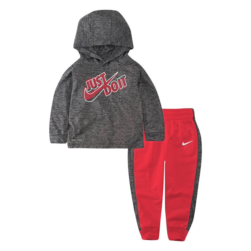 Grey and red nike hoodie 2025