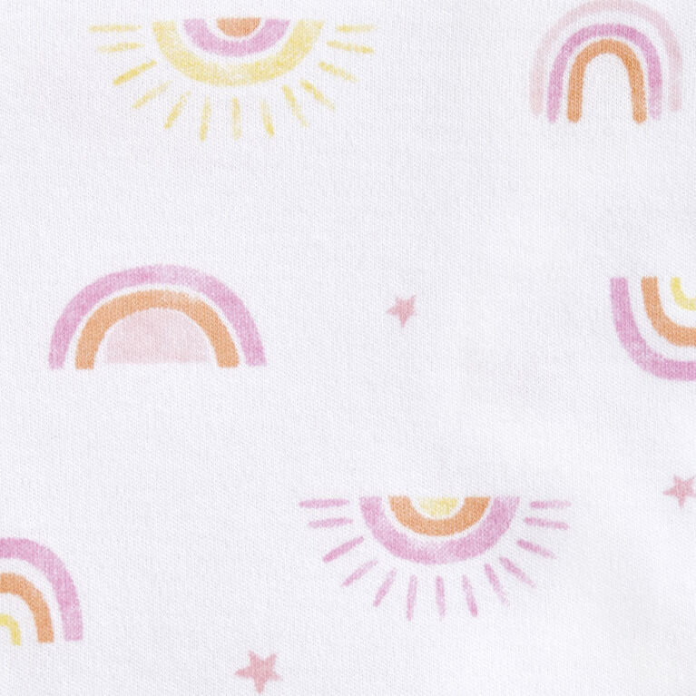 HALO SleepSack Wearable Blanket - Cotton - Sunshine Rainbows Large 12-18 Months