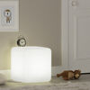 Sweedi Table de chevet lumineuse Blanc