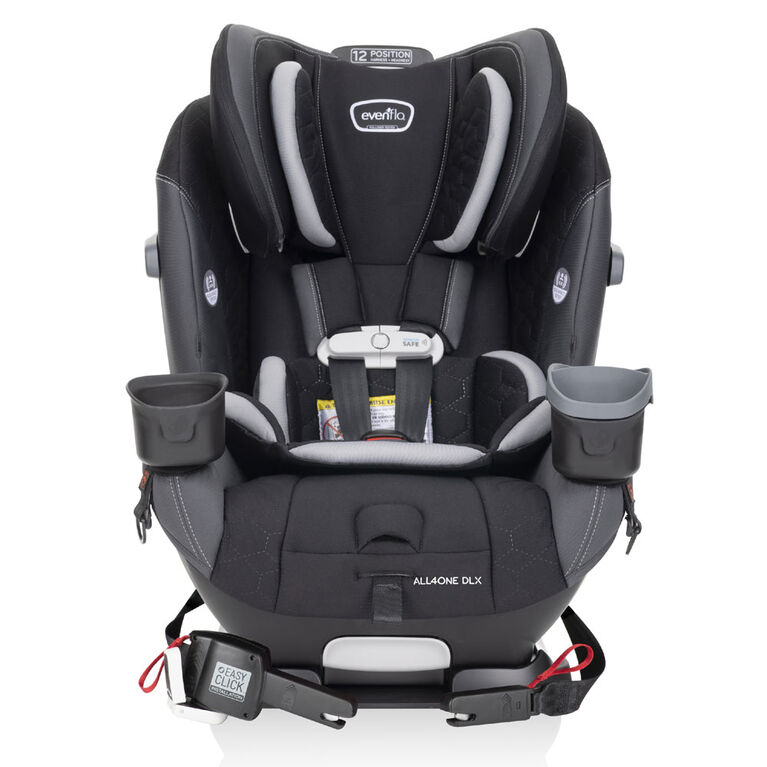 Evenflo All4One DLX 4-In-1 Convertible Car Seat (Kingsley Black)