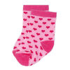 Small Wonder - Baby Sock,Pink Heart 6-12M