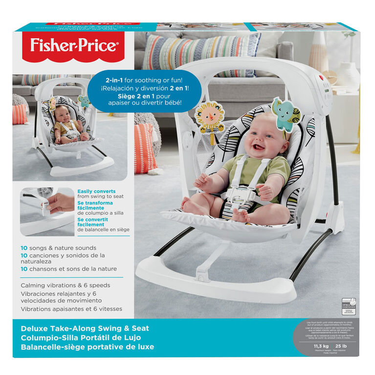 Fisher-Price Deluxe Take-Along Swing & Seat - Falling Leaves