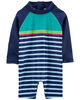 Carter's Striped One Piece Rashguard