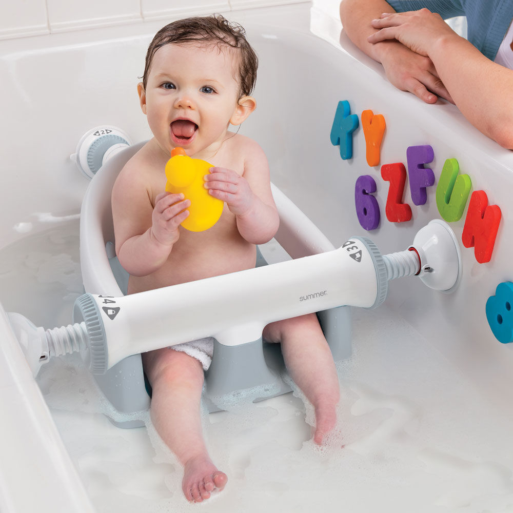 Baby bath cheap seat grey