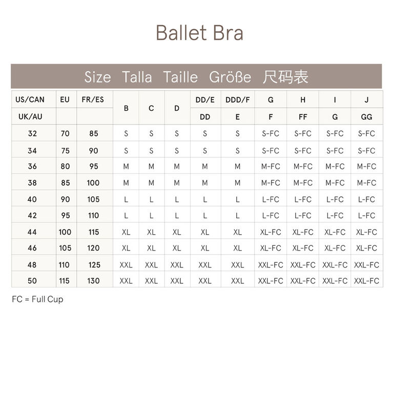 Bravado! Designs Soutien-gorge Ballet, Flora, Grande