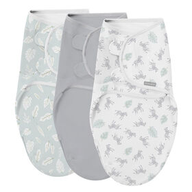 Sac de Couchage Bébé Easy Change Swaddle de SwaddleMe by Ingenuity - Zebre