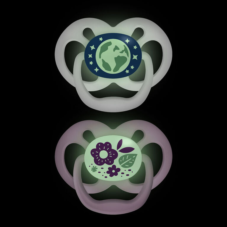 Advantage Pacifier Stage 2 Purple 4 Pack