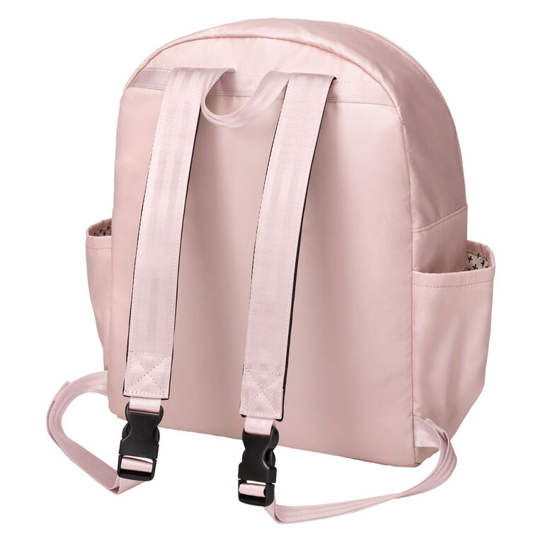 Petunia Pickle Bottom - District Backpack 5 Piece Set in Petal Pink - Quilted Backpack Diaper Bag - Baby, Infant, Toddler - Water Resistant - Antimicrobial Lining - Baby Shower Gift