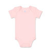 Koala Baby 4Pk Short Sleeved Solid Bodysuits, Pink/Lavender/Heather Grey/White, 6 Month
