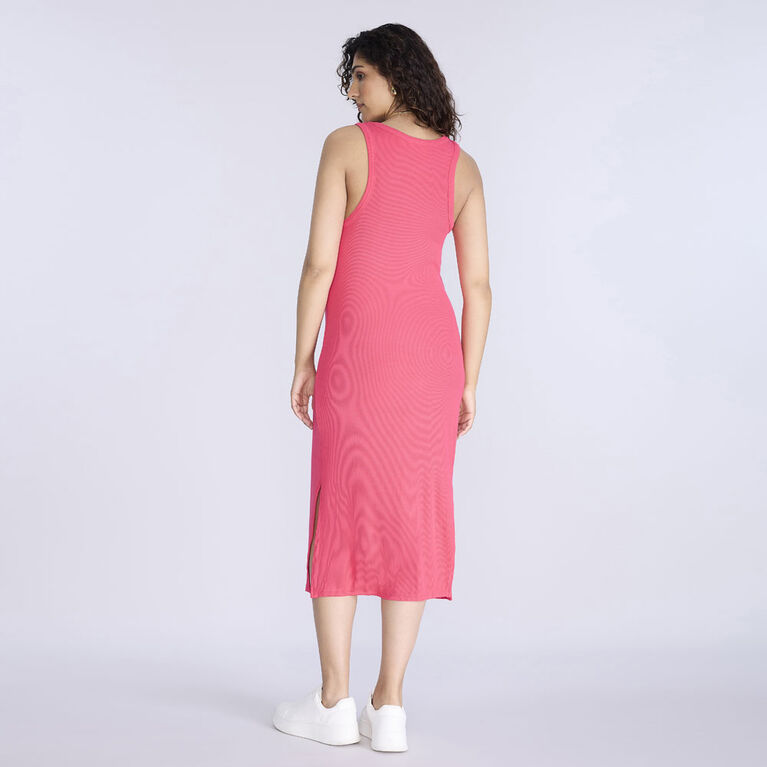 Motherhood Robe Midi Débardeur Racer-Rose-G