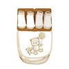 Naturelle 5 Piece Bib and Sock Set: Beige