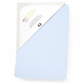 Drap de lit de bébé en flanelle bleue Necessities By Tendertyme