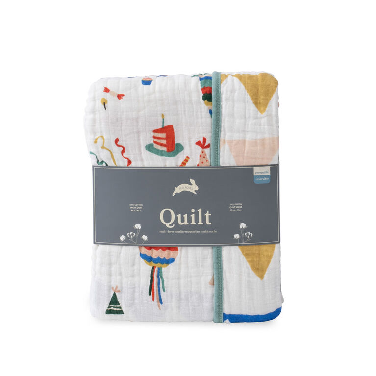 Red Rover - Cotton Muslin Quilt - Party Time - R Exclusive