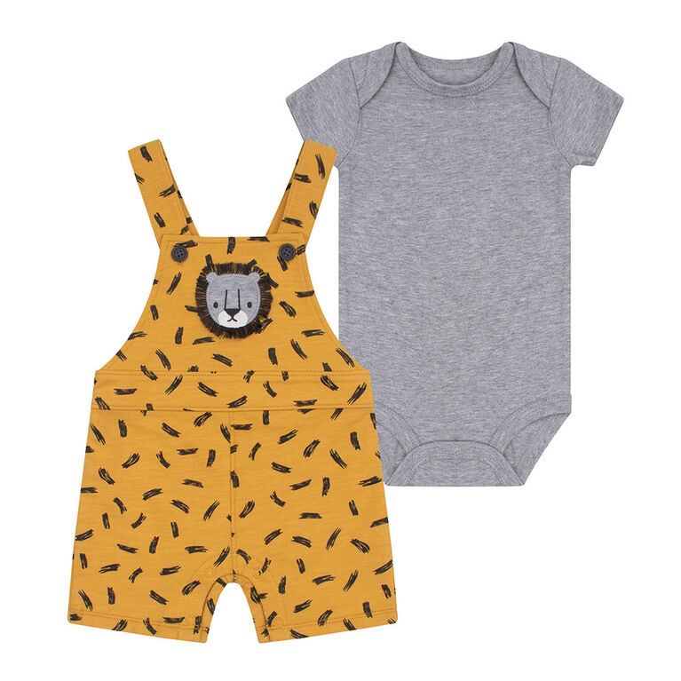PL Baby Safari Ensemble  Salopette Jaune 9M