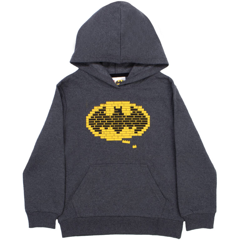 Lego Batman Logo Fleece Hoody Charcoal Heather - 3T