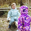 Kids Fleece Lined Rain Jackets | Minty Forest - 1T (1-2Y)