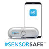 Siège d'auto pour bébés Evenflo GOLD SensorSafe LiteMax DLX avec patte de chargement SafeZone, Pierre de lune