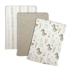 Koala Baby Lot de 3 Dinos Jersey Burpcloths